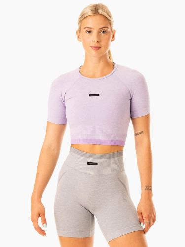 Кроп-футболка Excel Seamless Lavender