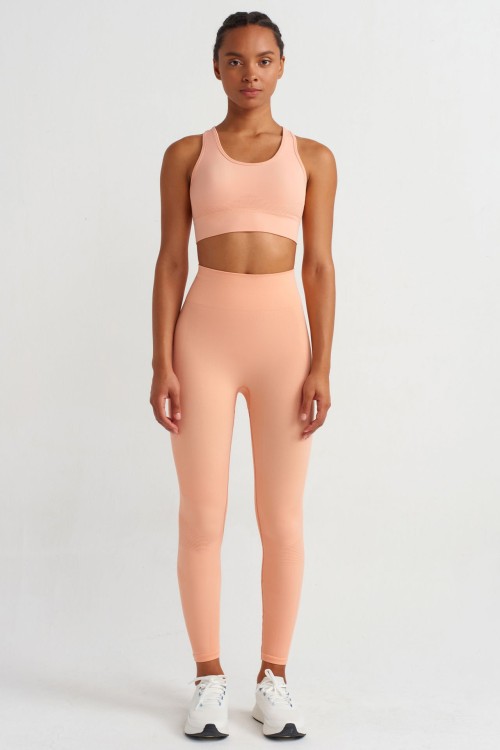 Леггинсы Push Up Jacquard, Peach