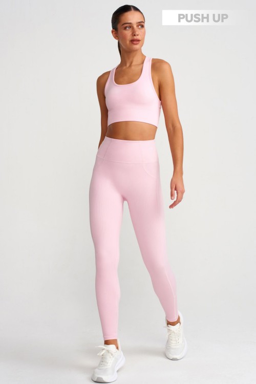 Леггинсы Push Up с высокой талией, Cristal pink