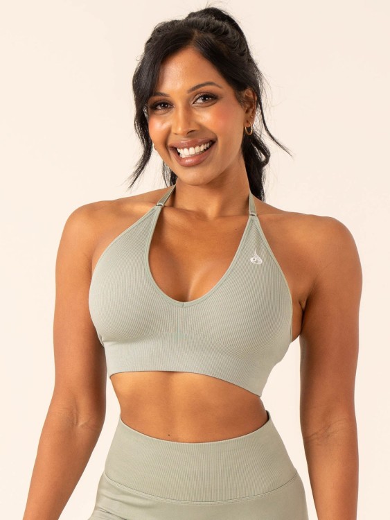 Топ LIFT Rib Seamless Halter Sage