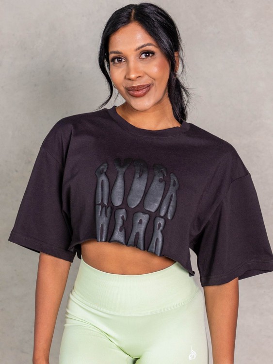 Кроп-футболка NRG T-Shirt Faded Black
