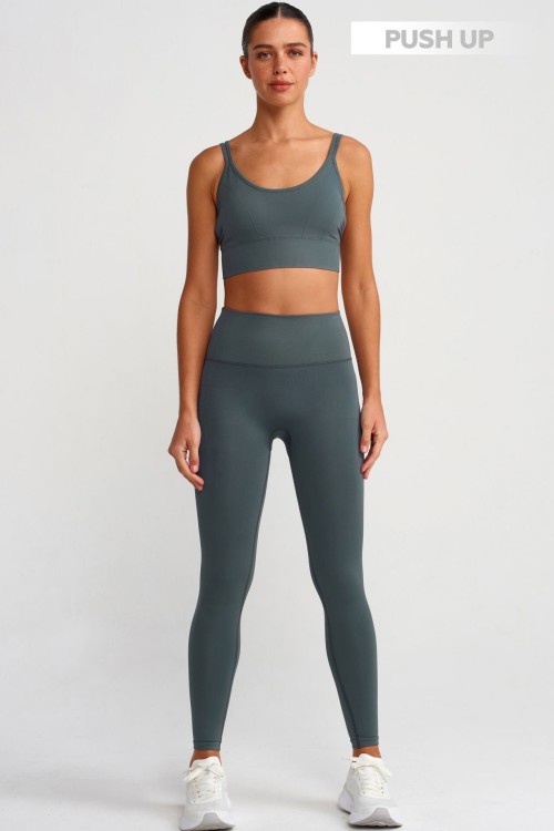 Push Up леггинсы, Dusty green