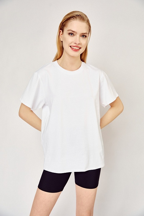 Базовая футболка White Long