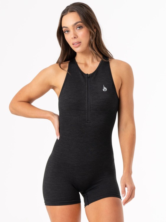 Комбинезон Rib Scrunch Seamless Black